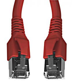 Patchkabel C6A RJ45 FTP Rood 1m