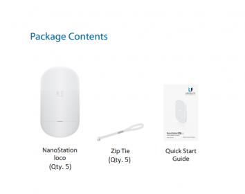 NanoStation 5AC Loco - NS-5ACL-5 (5-pack)