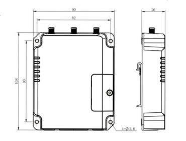 Industrial UR32 LTE-router WiFi & RS485